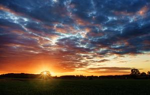 magnificent Sunset Sky Clouds