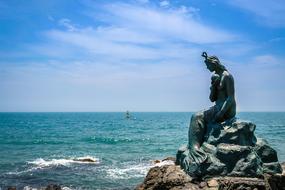Mermaid Haeundae Beach Sea statue