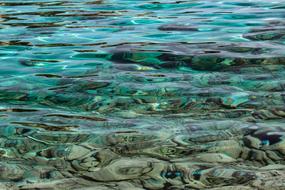 clear turquoise sea water close up