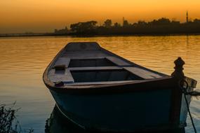 Boat cute Sunset