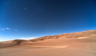 incredibly beautiful landscape of sand dunes