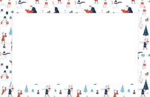 christmas border holiday drawing