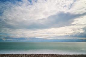 evening cloudy sky over tropical ocean