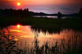 ravishing Landscape of Sunset and Nature