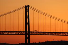 ravishing Bridge Sunset Silhouette