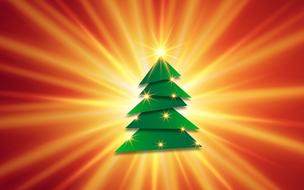 christmas tree background poster