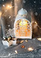Beautiful and colorful decorations with the candle