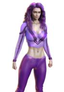 violet women future travel drawing