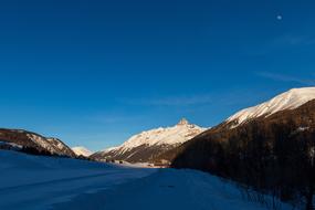 Mountains Evening sun