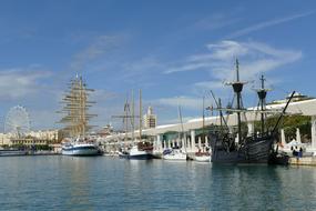 very beautiful MÃ¡laga Port Andalusia