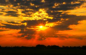 very beautiful Sunset Sky Background