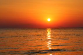 orange hot Sunset