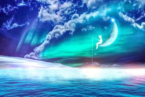 Fantasy Sea Nature drawing