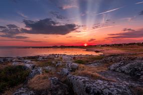 absolutely beautiful Sunset Sea Landscape