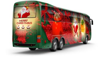 advent christmas bus model