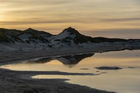 sand dunes on the North Sea coastline