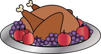 graphic thanksgiving turkey drawing