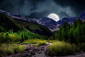 incredibly beautiful moon Mountains