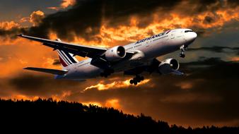 wonderful Aircraft red sky