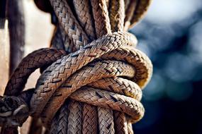 extraordinarily beautiful Rope Knot Tied