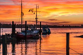 extraordinarily beautiful Hamburg Ship