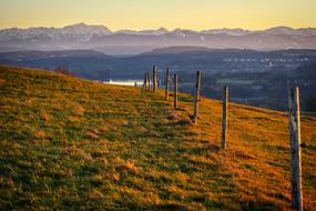 perfect Sunset Alpine Landscape