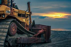 Sunset tractor