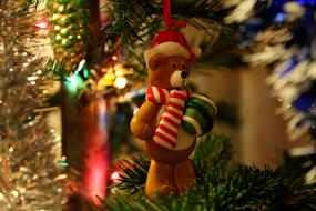 Christmas Background teddy bear toy