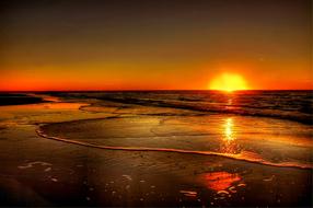 absolutely beautiful Sunset Denmark Sea