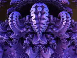 Underwater Nature purple Sea Sponge