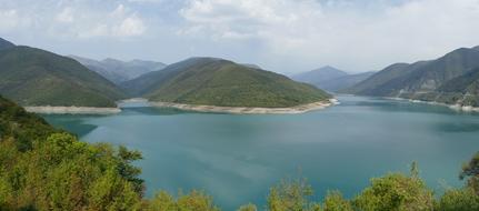 reservoir panorama in Georgia