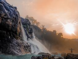 ravishing Waterfall Sky