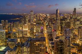 wonderful Chicago City Night