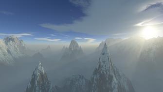 perfect snow mountain winter