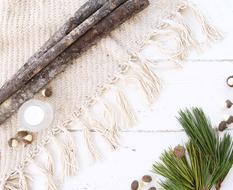 White Wood Winter Christmas drawing