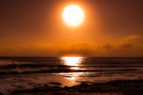incredibly beautiful Sunset red sea