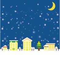 winter christmas snow drawing