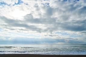 Marine Ocean and white sky