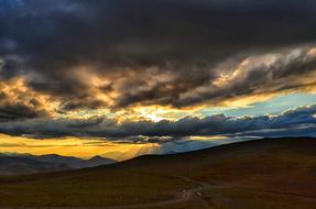 magnificent Panoramic Sunset Dawn