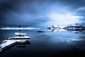 Lofoten Norway snow Sea