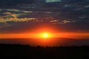 red Evening Sky sun