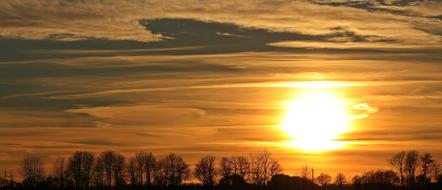 magnificent yellow Evening Sky