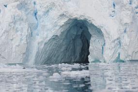 ravishing Iceberg Cave Sea