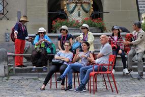 Conversation Tourists street