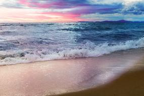 Beach Sea pink