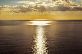 Path Of Light Sun on Sea