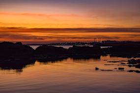 landscape of fantastic Twilight Sunset