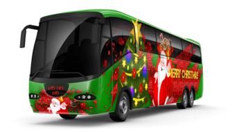 christmas bus as an illustration