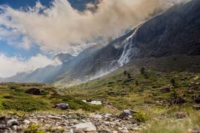Panorama view of beautiful mountains