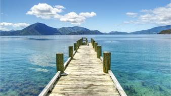 very beautiful Blue Turquoise Pontoon